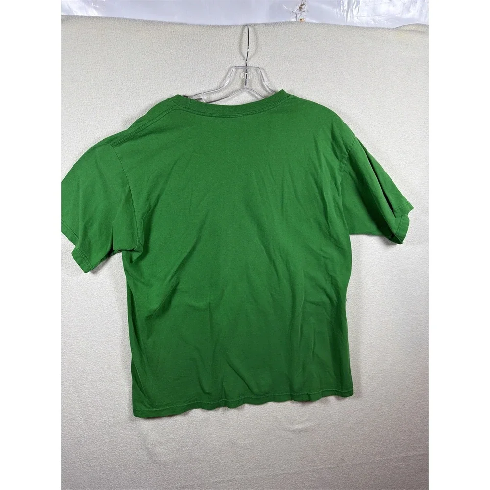 The North Face Large Mens Graphic Logo T-Shirt Green Short Sleeve Crew Neck